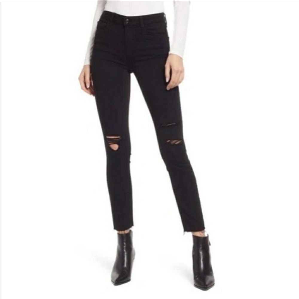Paige Verdugo Ankle Jean In Black Overdye